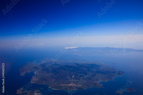 Fototapeta Naklejka Na Ścianę i Meble -  Aerial view of Greek islands
