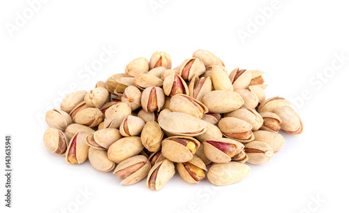 Heap of Salted Pistachios Isolated