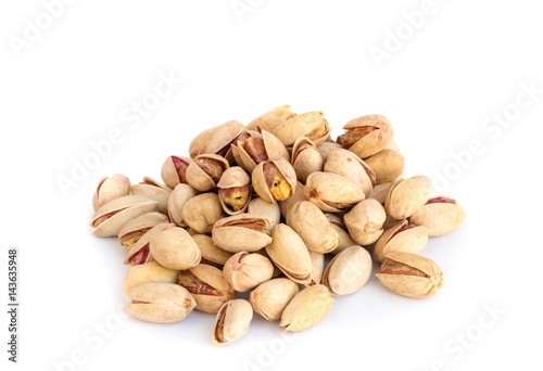 Heap of Salted Pistachios Isolated