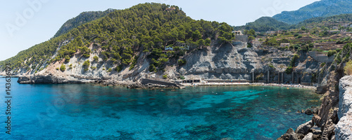 Picturesque Banyalbufar coast in Mallorca. Spain photo