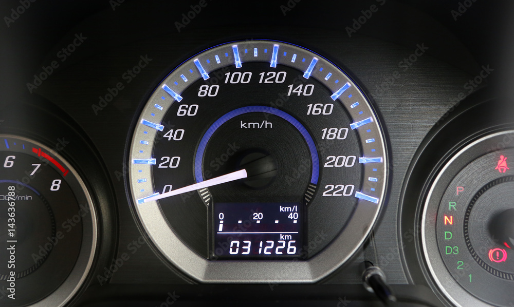Naklejka premium Car instrument panel