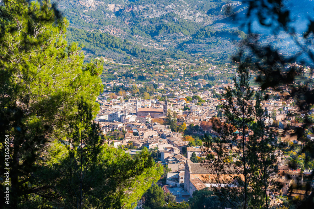 View of Soller, Mallorca. Spain
