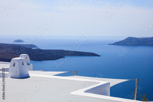 Whitewashed roofs in Santorini, Greece