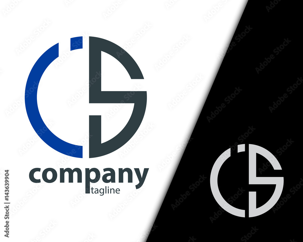 Initial Letter IS JS With Linked Circle Logo Stock Vector Adobe Stock