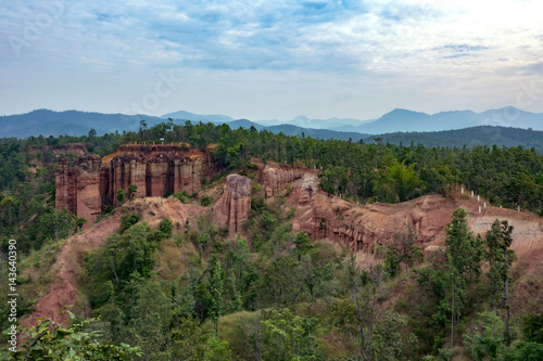 Pha Singh Leaw canyon ,Chiang Mai,Thailand by drone