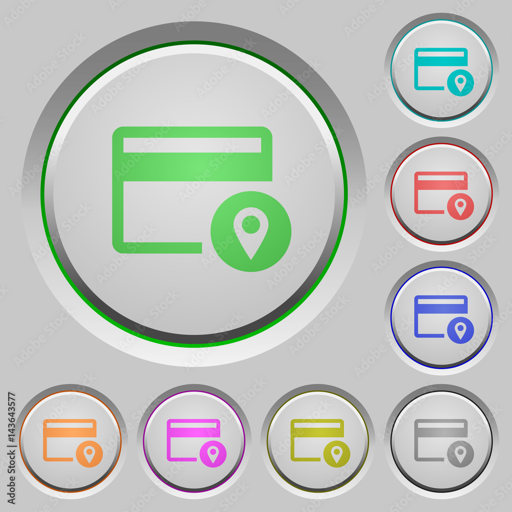 Credit card usage tracking push buttons Credit card usage tracking push buttons