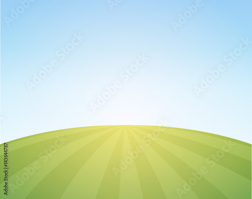 Illustration with Wheat Field