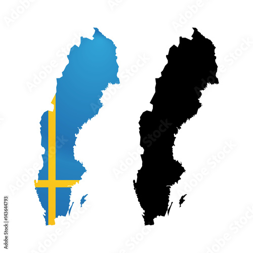 Symbol of Sweden in Color f...