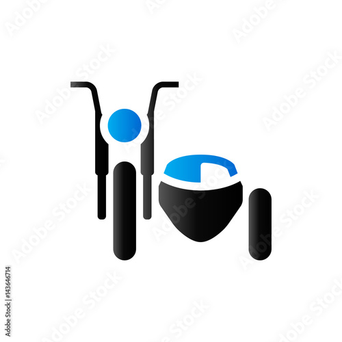 Duo Tone Icon - Military Motorcycle