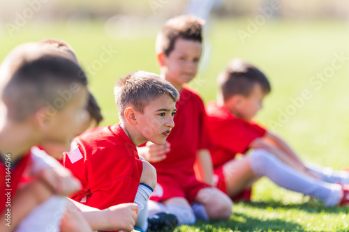 Kids soccer waiting