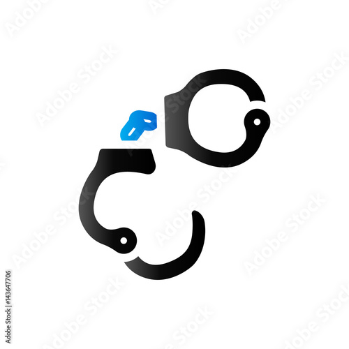 Duo Tone Icon - Handcuff