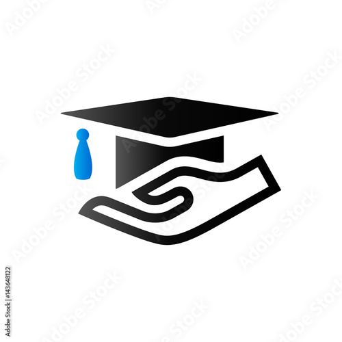 Duo Tone Icon - Hand holding diploma