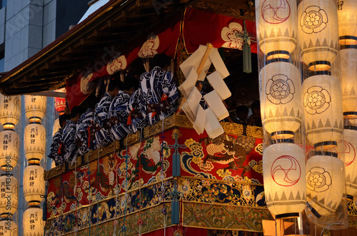 Lanterns of Gion festival, Kyoto Japan.
祇園祭駒形提灯 宵山 京都