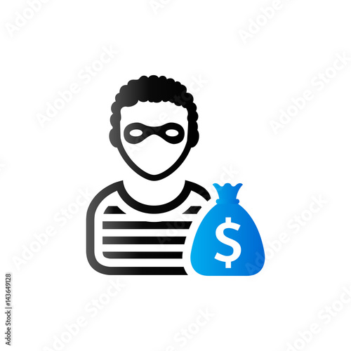 Duo Tone Icon - Burglar