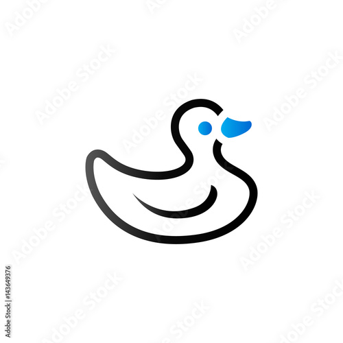 Duo Tone Icon - Rubber duck