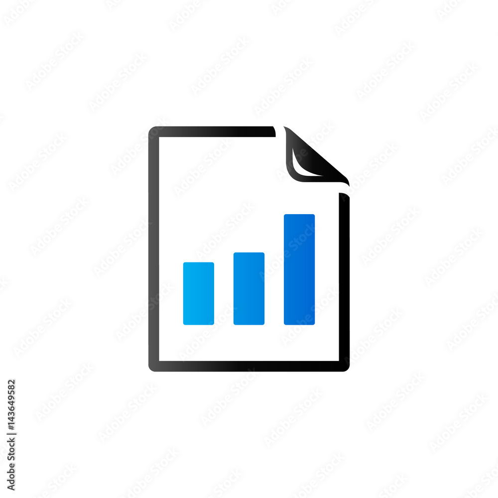 Duo Tone Icon - Bar chart