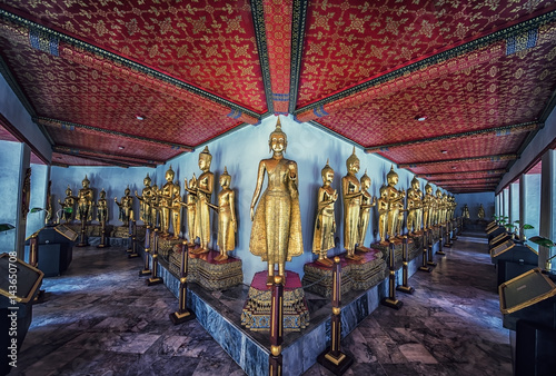 Buddha statues in Grand Palace Bangkok photo