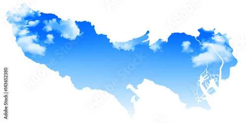 東京　空　地図　アイコン