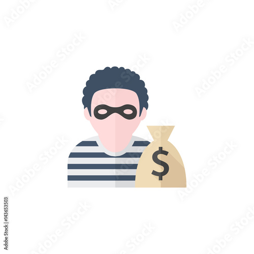Flat icon - Burglar