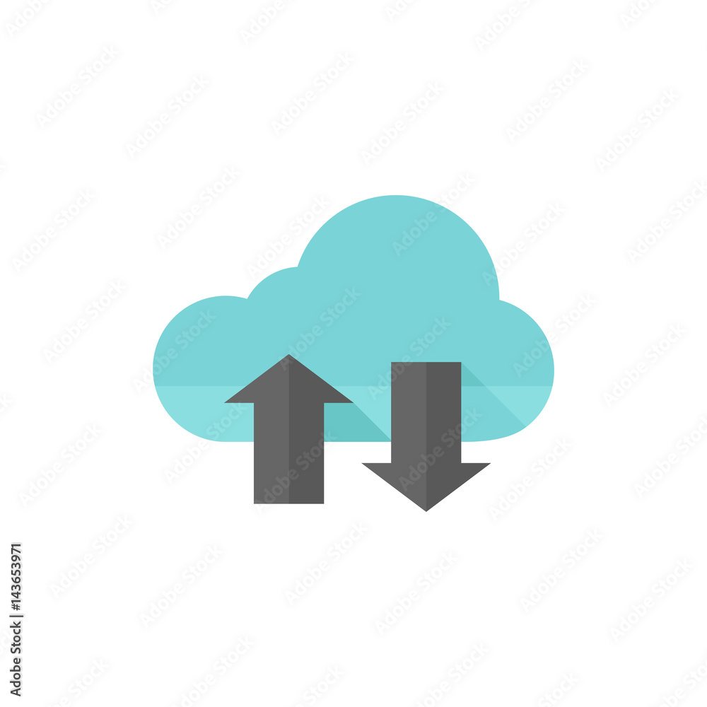 Flat icon - Cloud storage Flat icon - Cloud storage