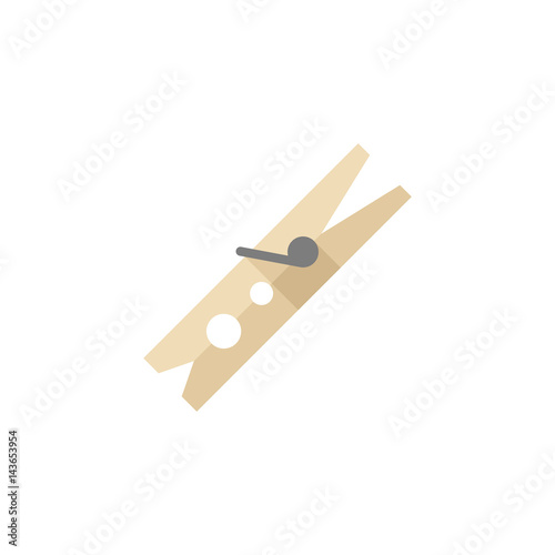 Flat icon - Clothes peg