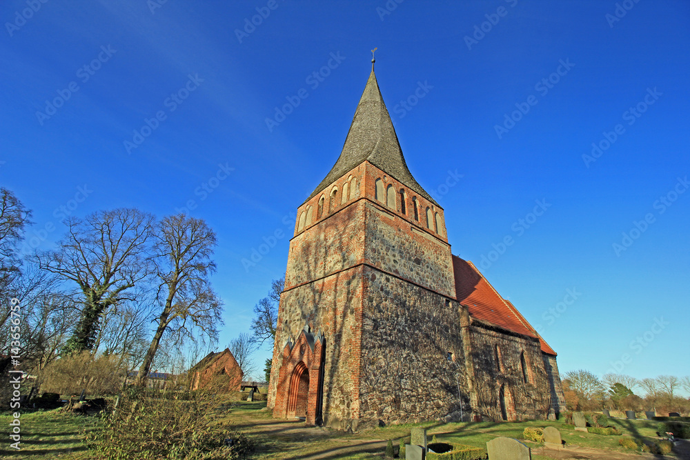 Dorfkirche Kirche Kittendorf (13. Jh., Mecklenburg-Vorpommern)