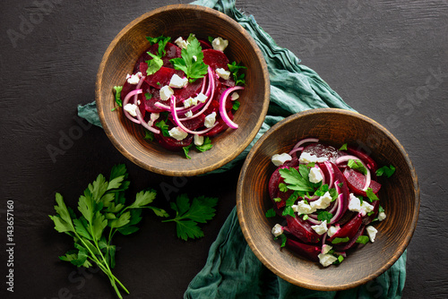 Beetroot salad with parsley