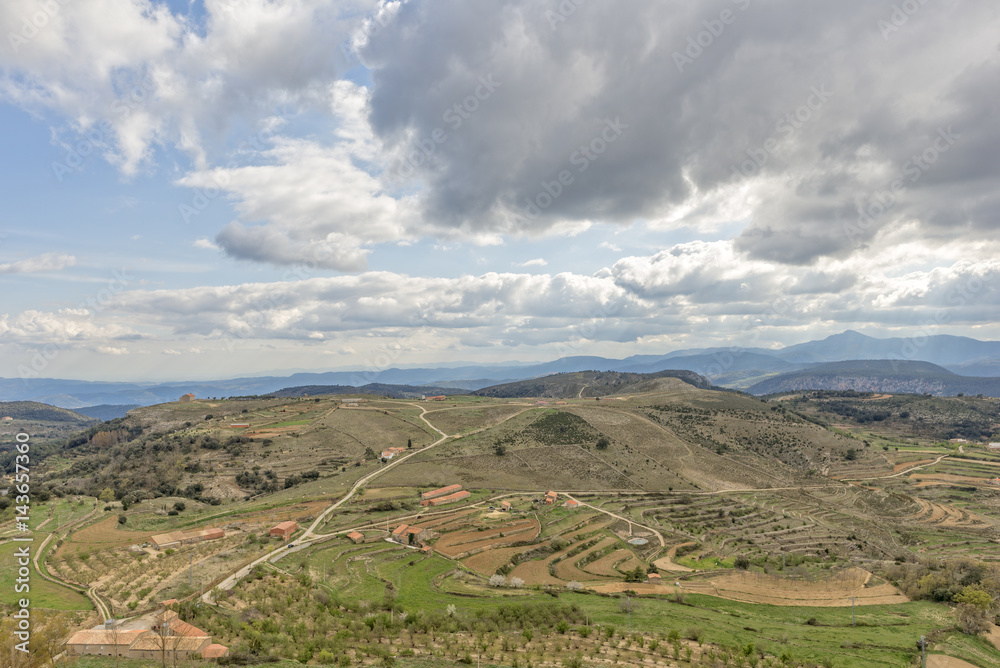 The town of Culla in Castellón, Valencia