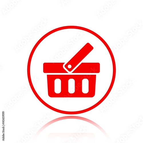 bascet icon stock vector illustration flat design photo