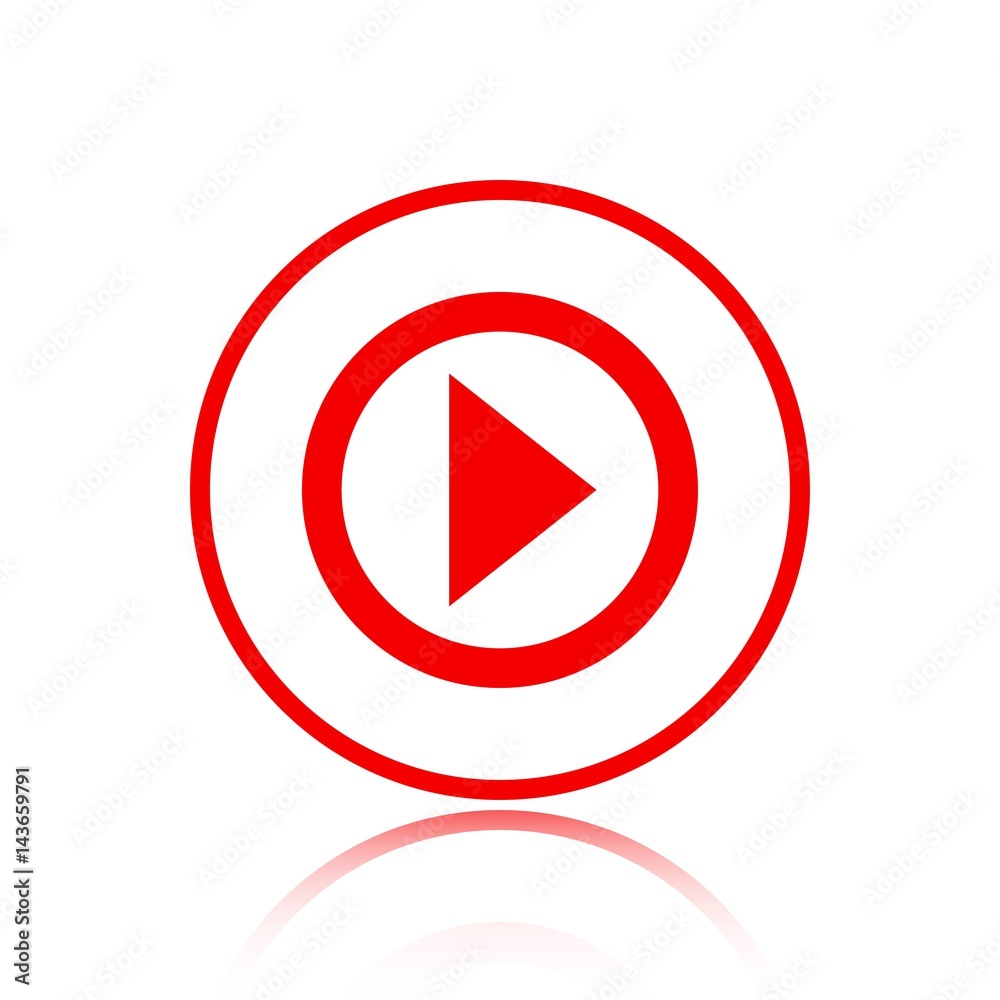 play icon stock vector illustration flat design play icon stock vector illustration flat design