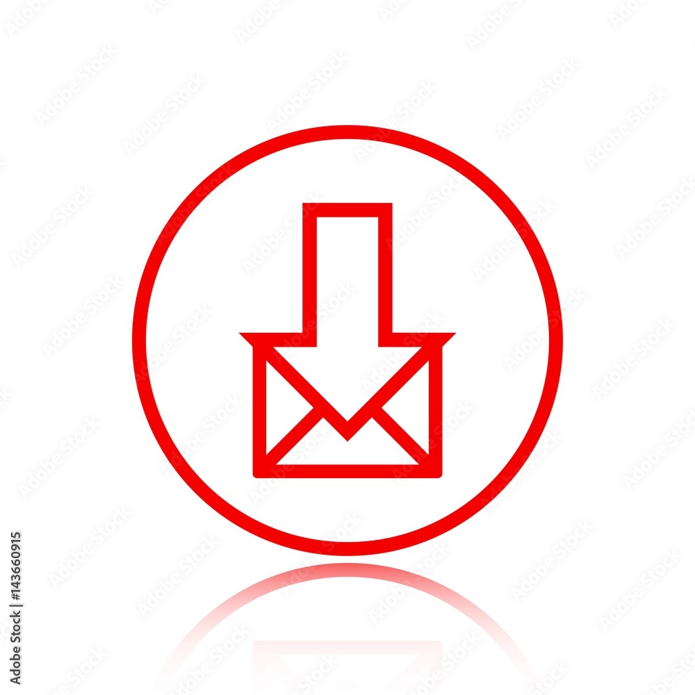 email icon stock vector illustration flat design