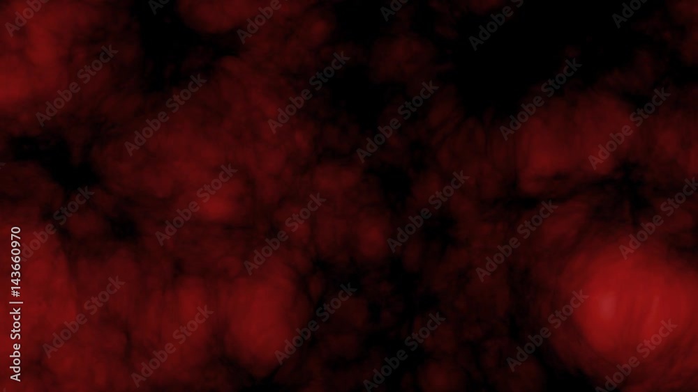 Dark red glowing and expasion clouds