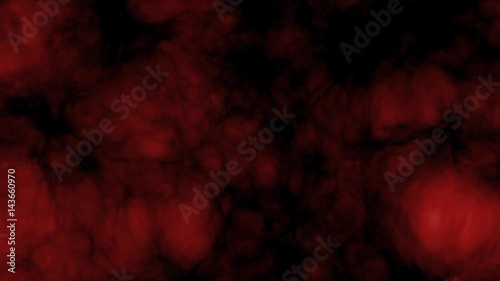 Dark red glowing and expasion clouds