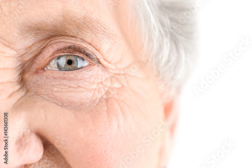 Portrait of elderly woman, ...