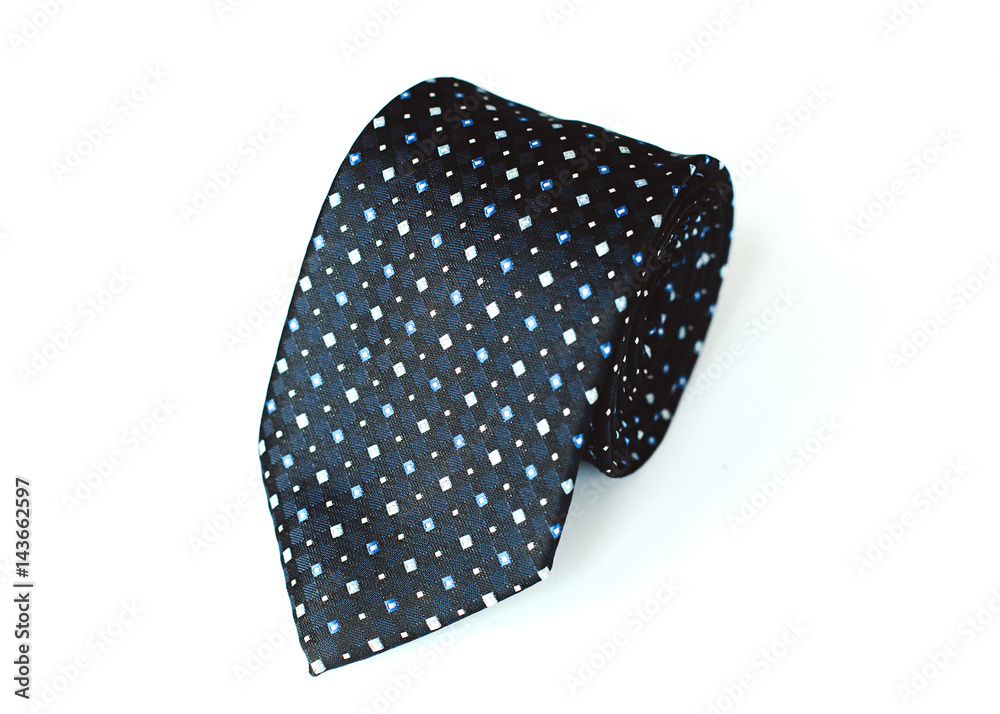 Men's ties on a white background Men's ties on a white background