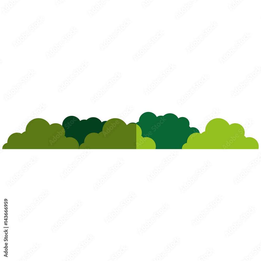 Fototapeta premium bush landscape isolated icon