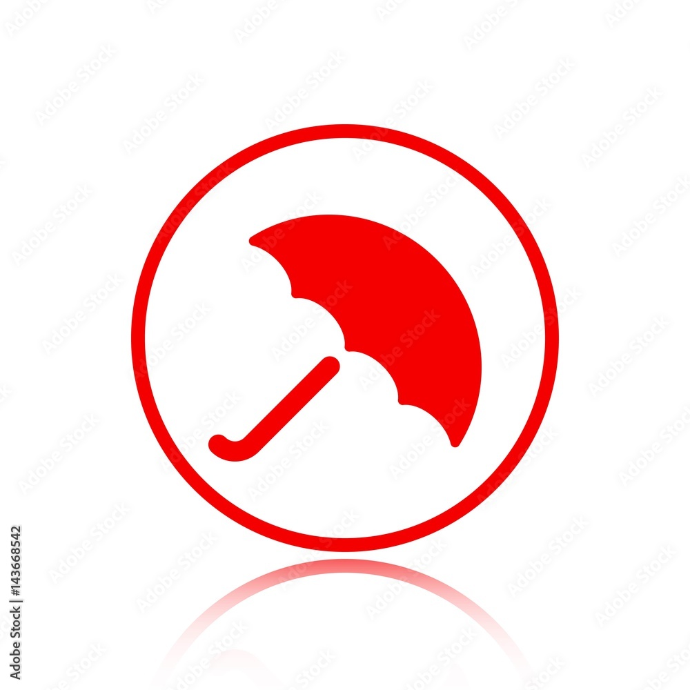Umbrella vector icon. Rain protection symbol. Flat design style Umbrella vector icon. Rain protection symbol. Flat design style