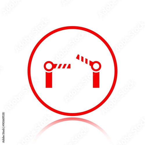 barrier icon stock vector illustration flat design