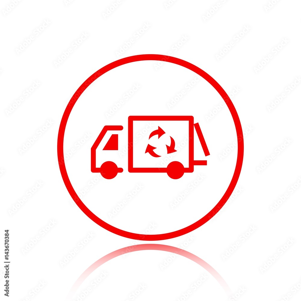 garbage truck icon stock vector illustration flat design garbage truck icon stock vector illustration flat design