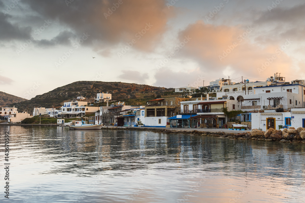 Village of Lipsi island in Dodecanese, Greece. 
