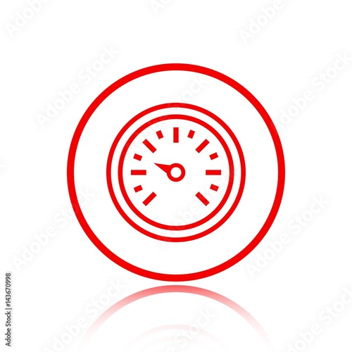 air pressure sensor icon stock vector illustration flat design