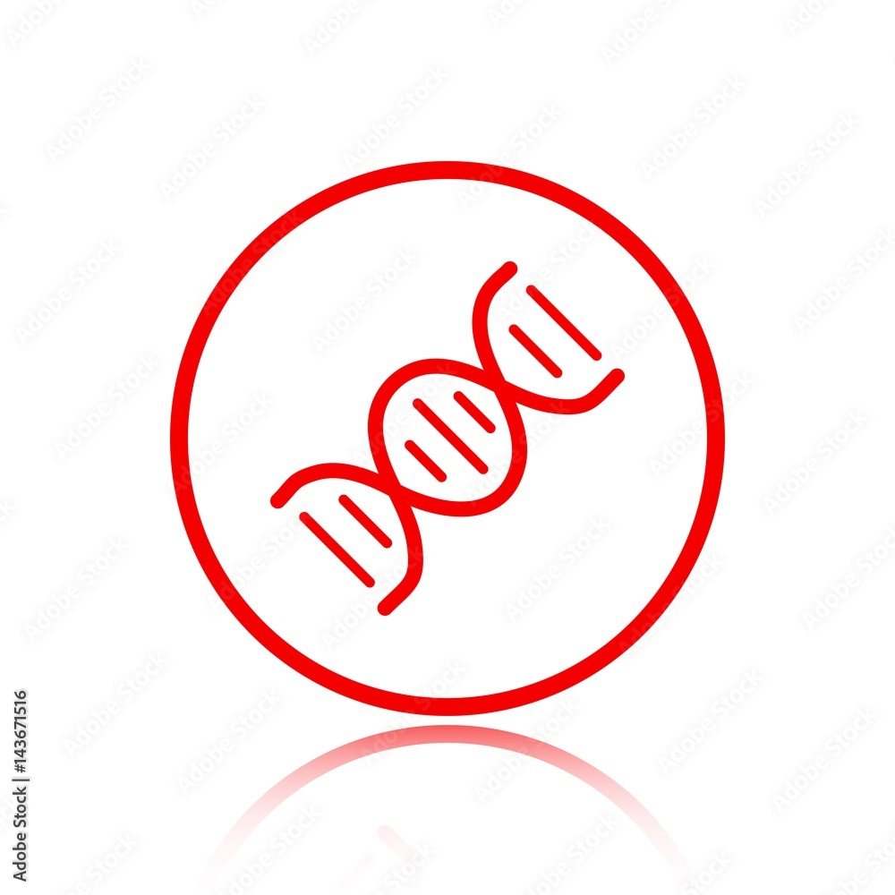 DNA icon stock vector illustration flat design DNA icon stock vector illustration flat design