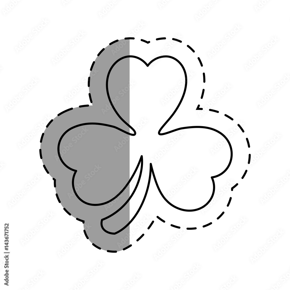 saint patrick clover leaf vector illustration design saint patrick clover leaf vector illustration design