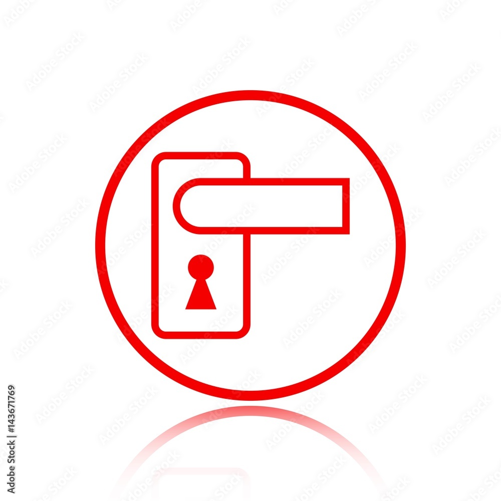 door handle icon stock vector illustration flat design door handle icon stock vector illustration flat design