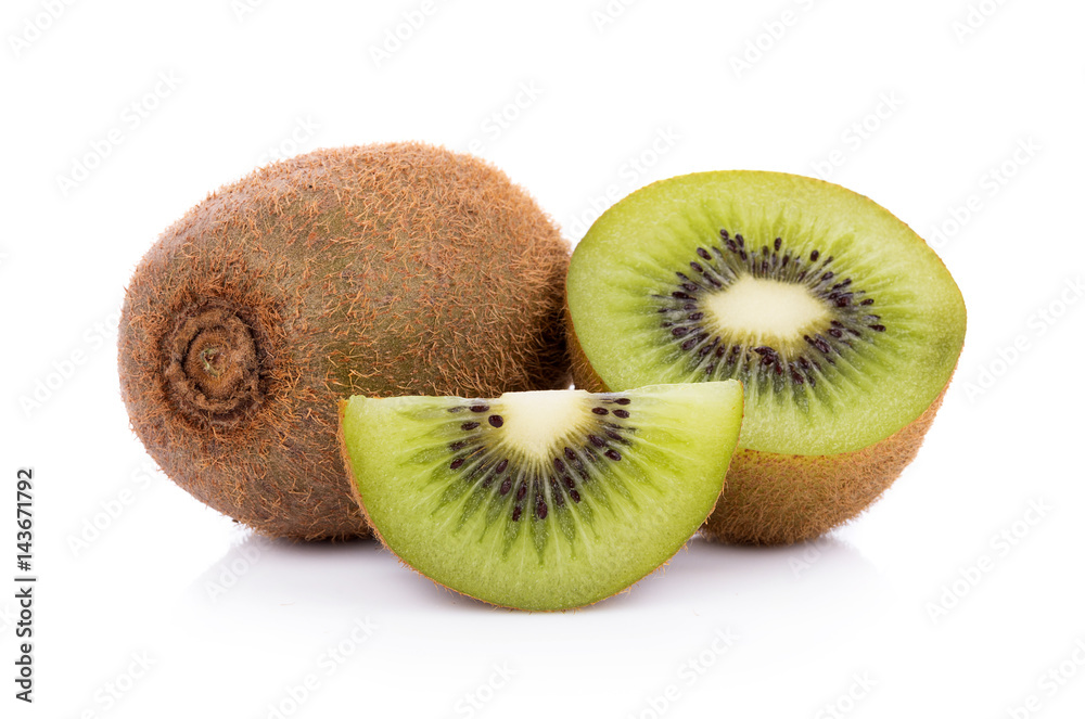 Kiwi fruit isolated on white background Kiwi fruit isolated on white background