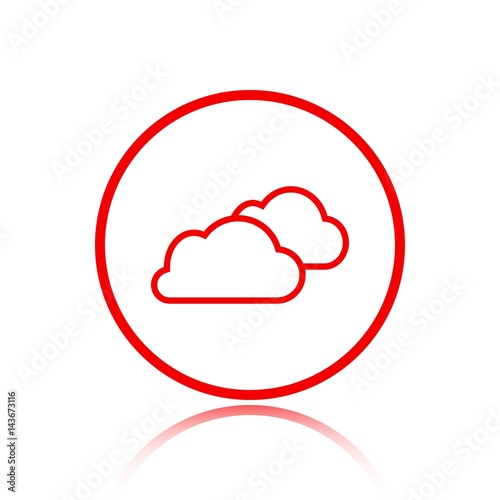 cloud icon stock vector illustration flat design