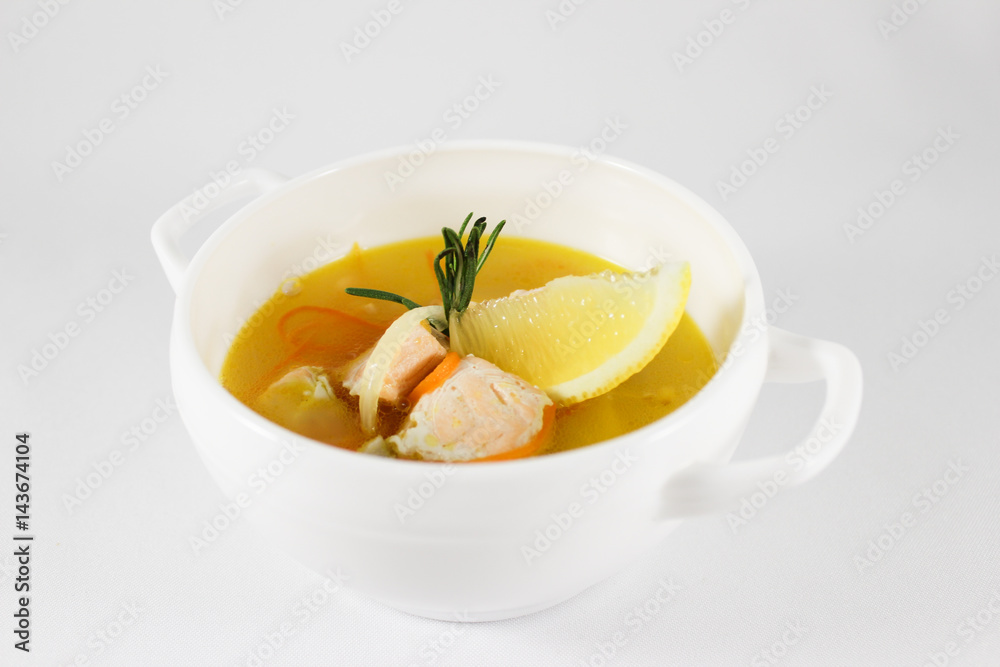 Salmon broth Salmon broth