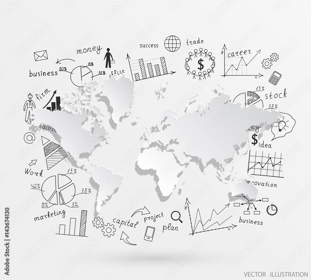 Naklejka premium The concept of the business idea