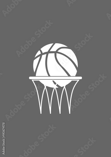Basketbal icon, Vector