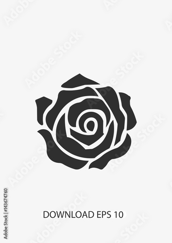 Rose icon, Vector